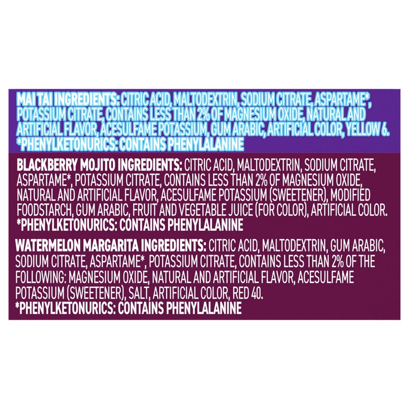 slide 3 of 5, Crystal Light Mixology Variety Pack Powdered Drink Mix, 9 single serve packets per Box, 9 ct