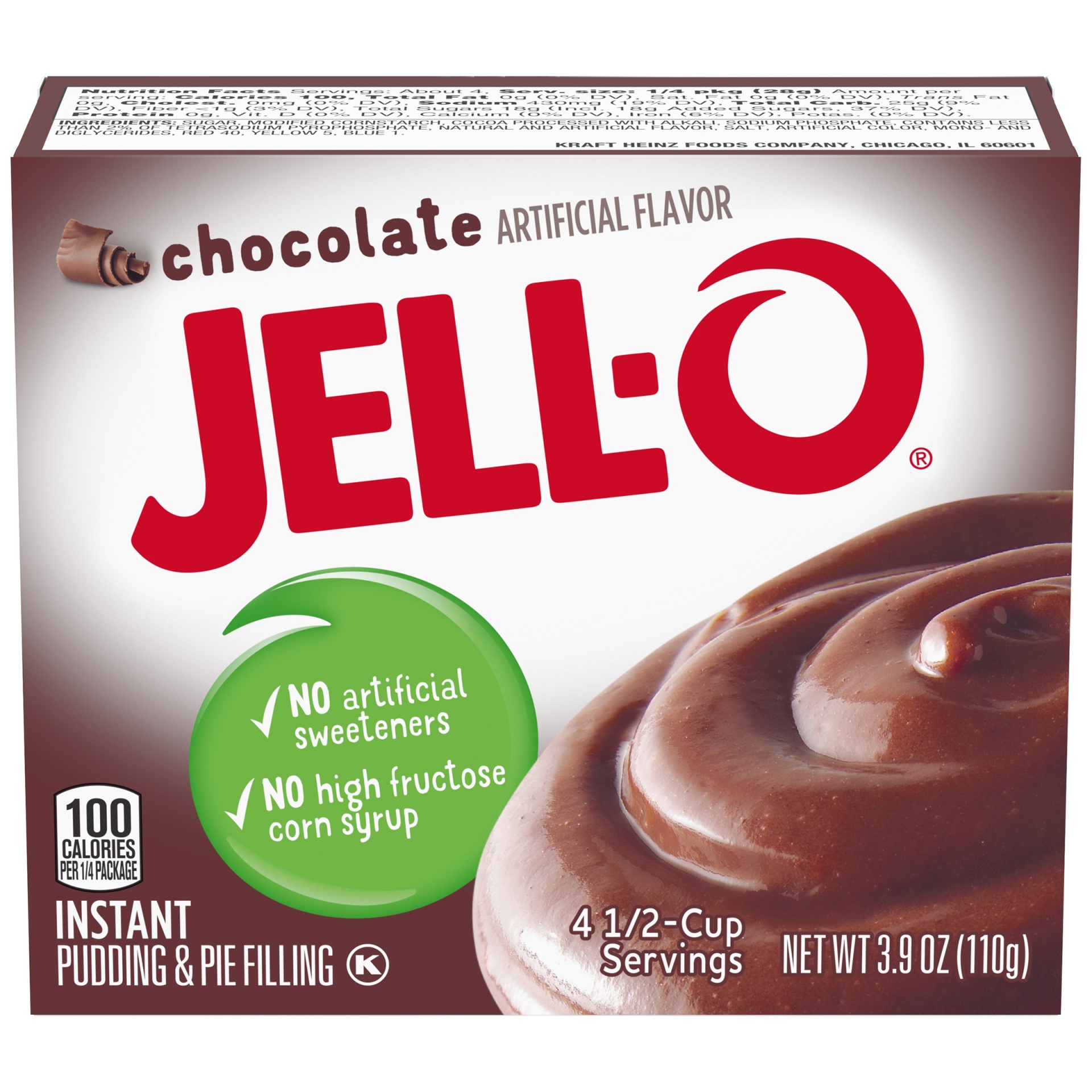 slide 1 of 11, Jell-O Instant Chocolate Pudding & Pie Filling, 3.9 oz