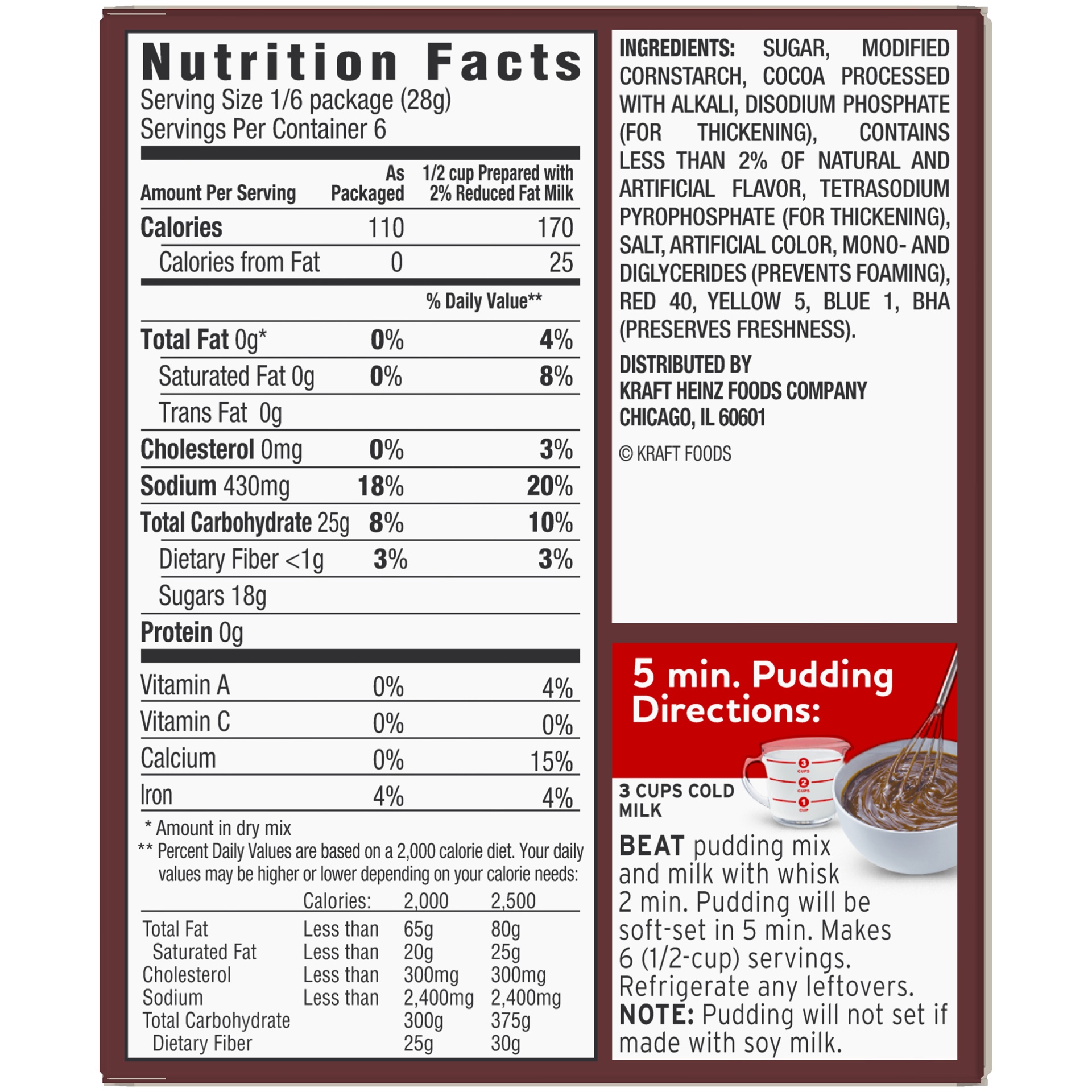 slide 7 of 9, Jell-O Chocolate Instant Pudding & Pie Filling Mix, 5.9 oz