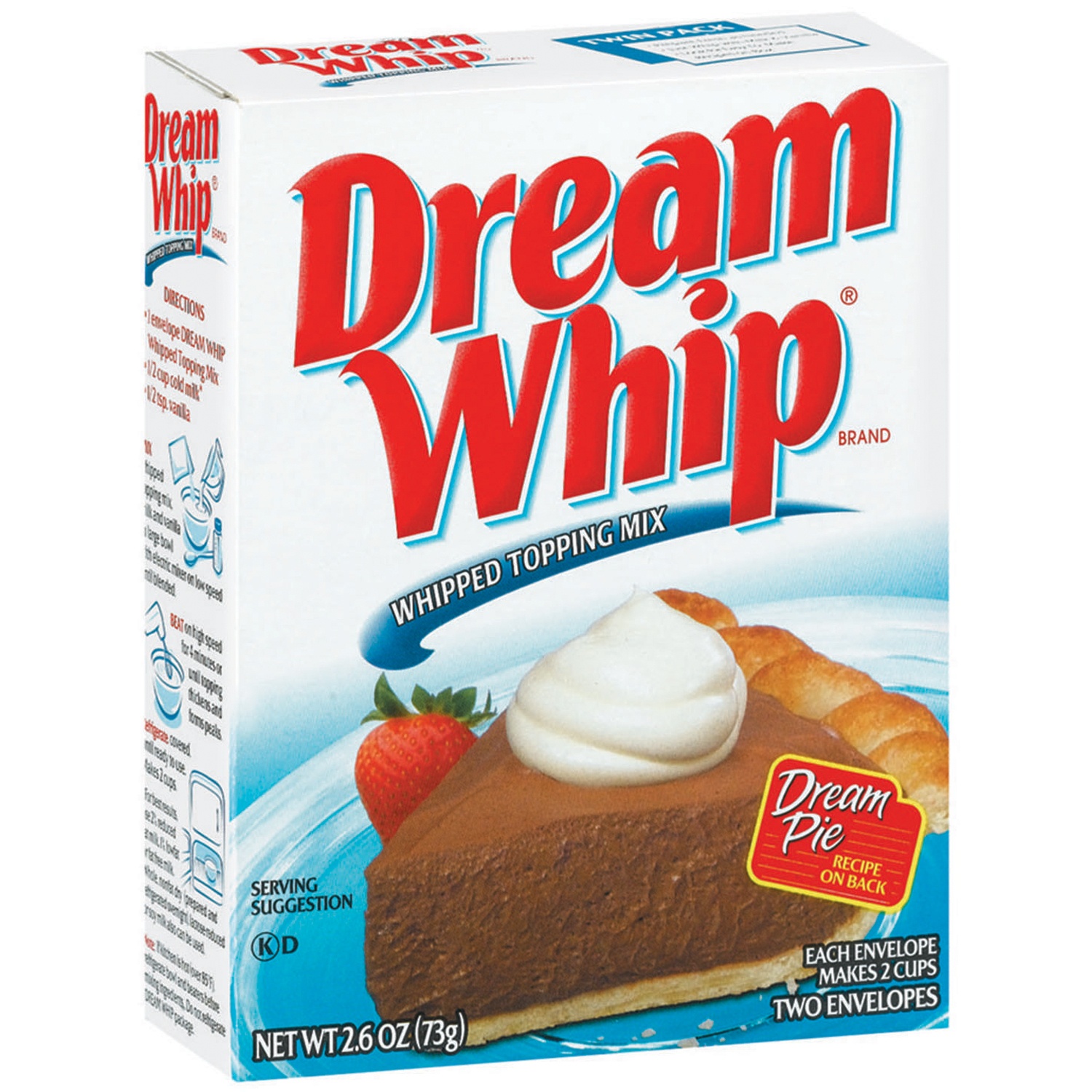 slide 12 of 12, Dream Whip Whipped Topping Mix, 2 ct Packets, 2.6 oz