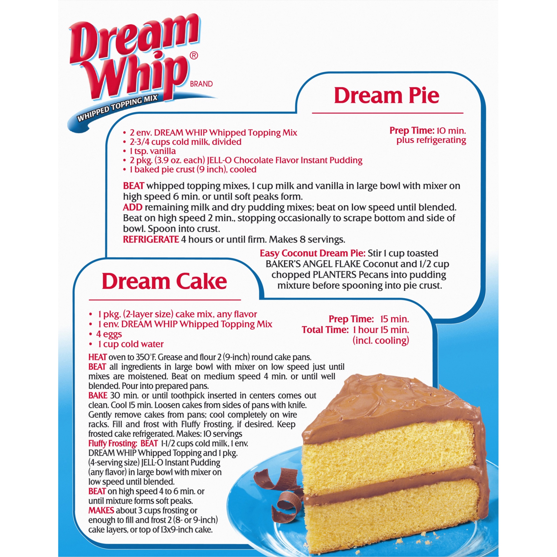 slide 8 of 12, Dream Whip Whipped Topping Mix, 2 ct Packets, 2.6 oz