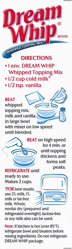 slide 5 of 5, Dream Whip Whipped Topping Mix, 2 ct Packets, 2.6 oz