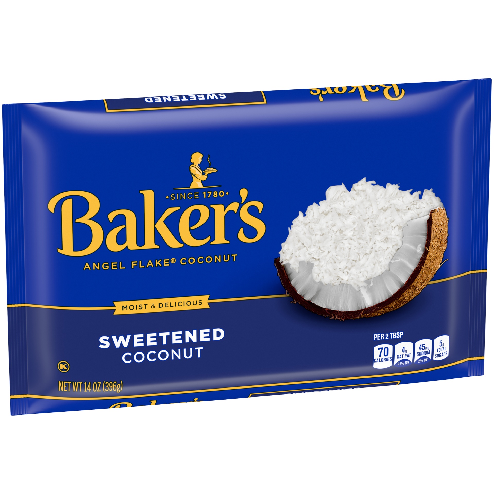 slide 3 of 7, Baker's Angel Flake Sweetened Coconut - 14oz, 14 oz