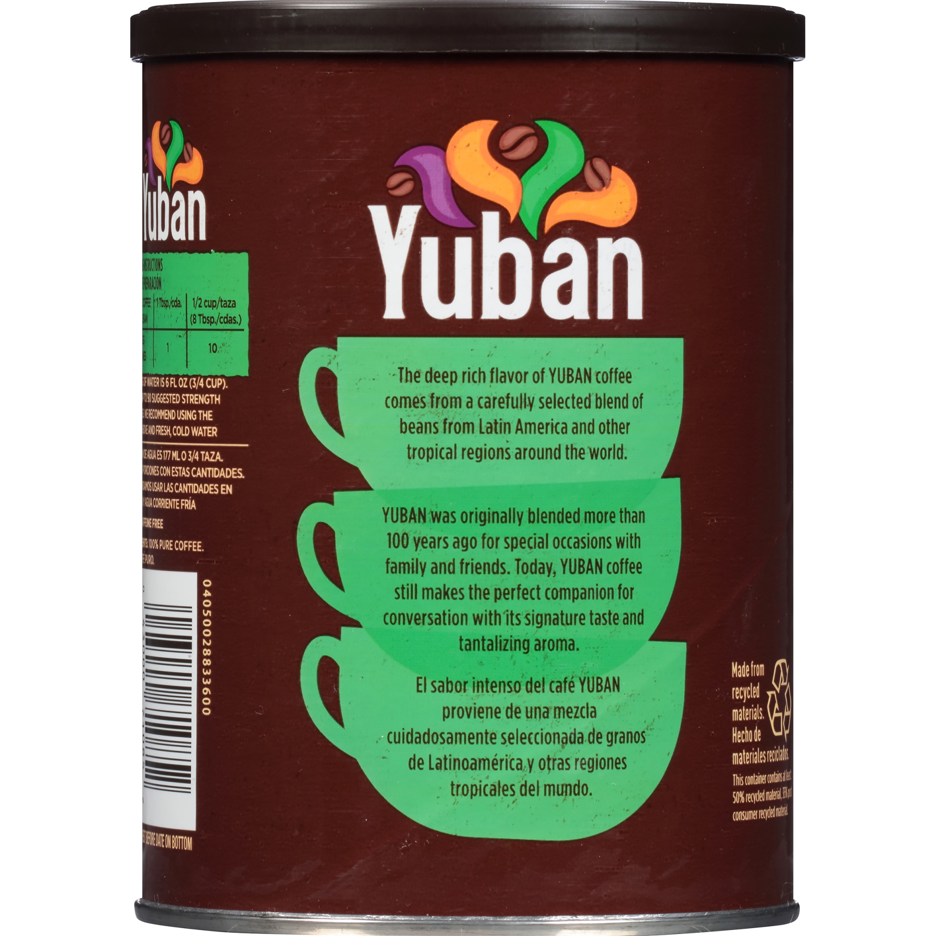 slide 2 of 3, Yuban Traditional Decaf Medium Roast Ground Coffee ister, 1 ct