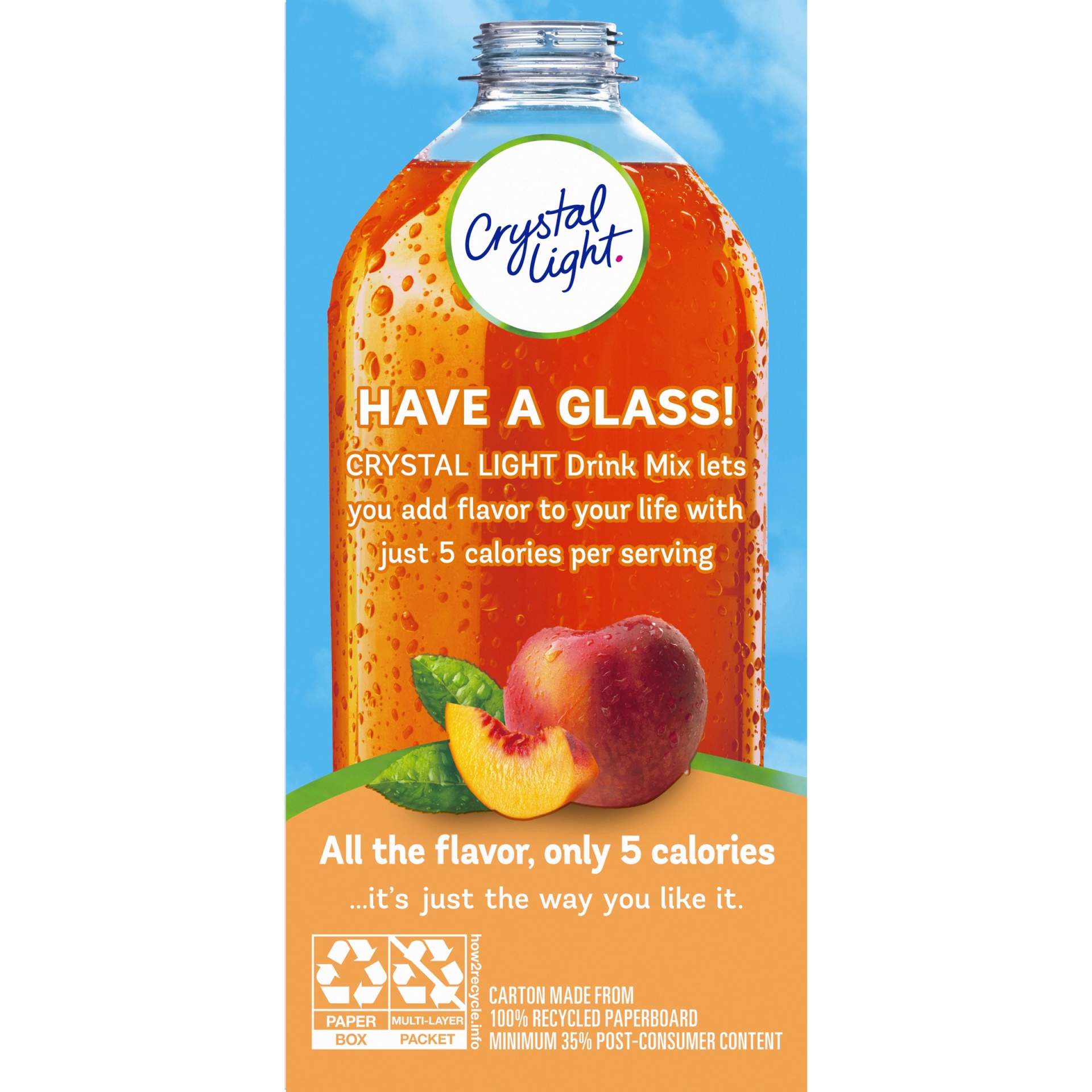 slide 9 of 11, Crystal Light Peach Iced Tea Artificially Flavored Powdered Drink Mix On-the-Go-Packets, 10 ct; 0.07 oz