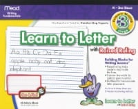 slide 1 of 1, Mead Learn To Letter Kids' Tablet - 40 Sheets, 40 ct; 10 in x 8 in
