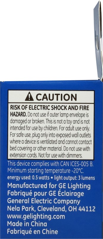 slide 2 of 4, GE LED Integrated Plug-In Low Glare Light Ring Night Light Fixture 1 Each, 1 ct