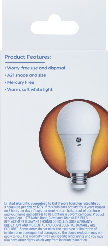 slide 2 of 4, GE LED Soft White Classic Shape Light Bulb 1 ea, 1 ct
