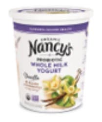 Nancy's Organic Whole Milk Vanilla Yogurt, 32 oz