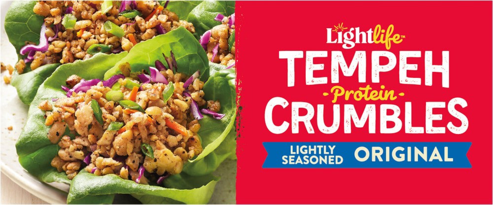 slide 3 of 5, Lightlife Original Tempeh Plant-Based Protein Crumbles, 8 oz
