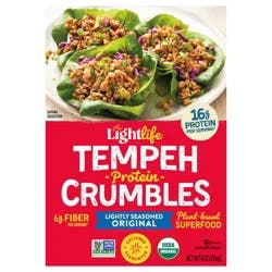 Lightlife Original Tempeh Crumbles, 8 oz