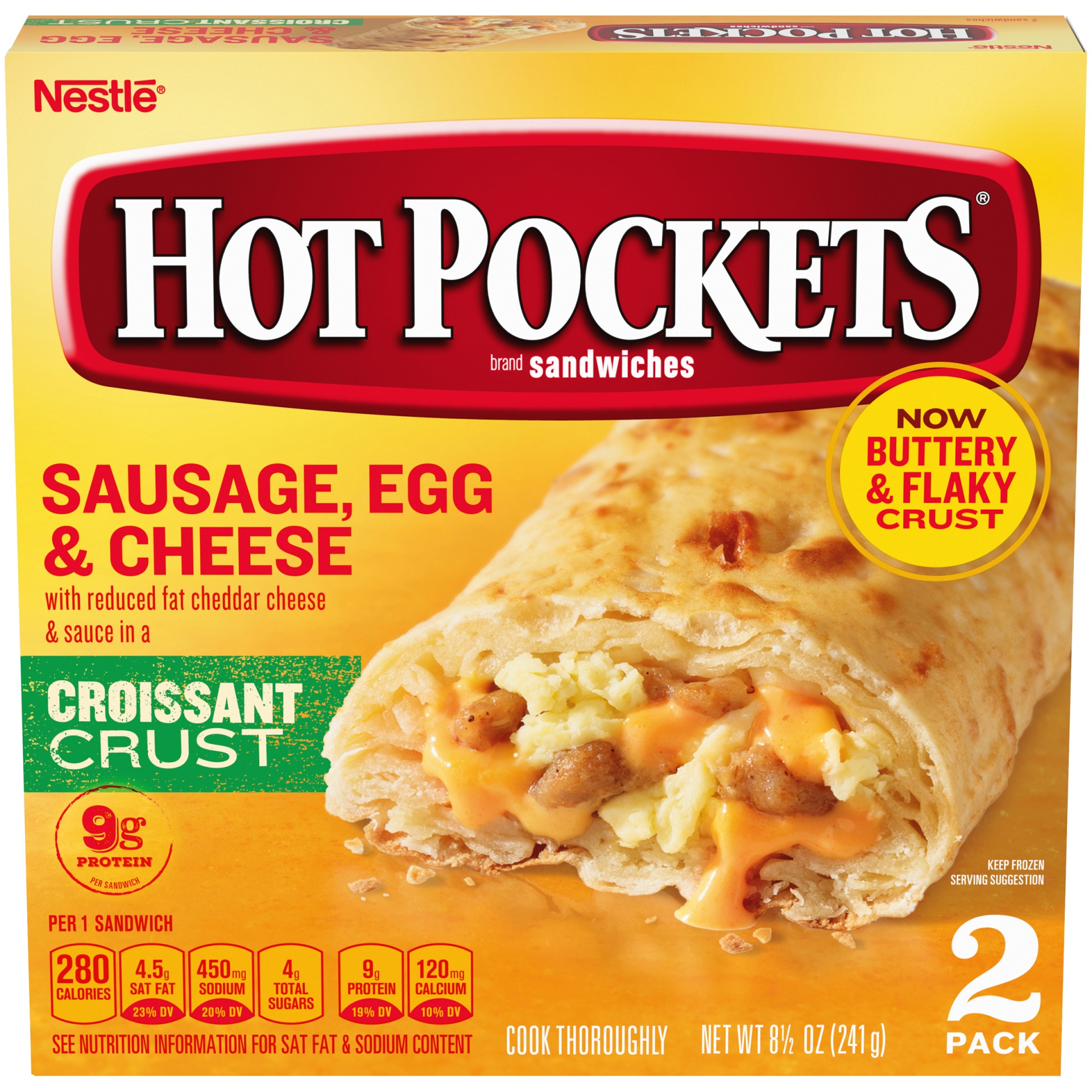 slide 2 of 10, Hot Pocketss Sausage Egg & Cheese, 8.5 oz
