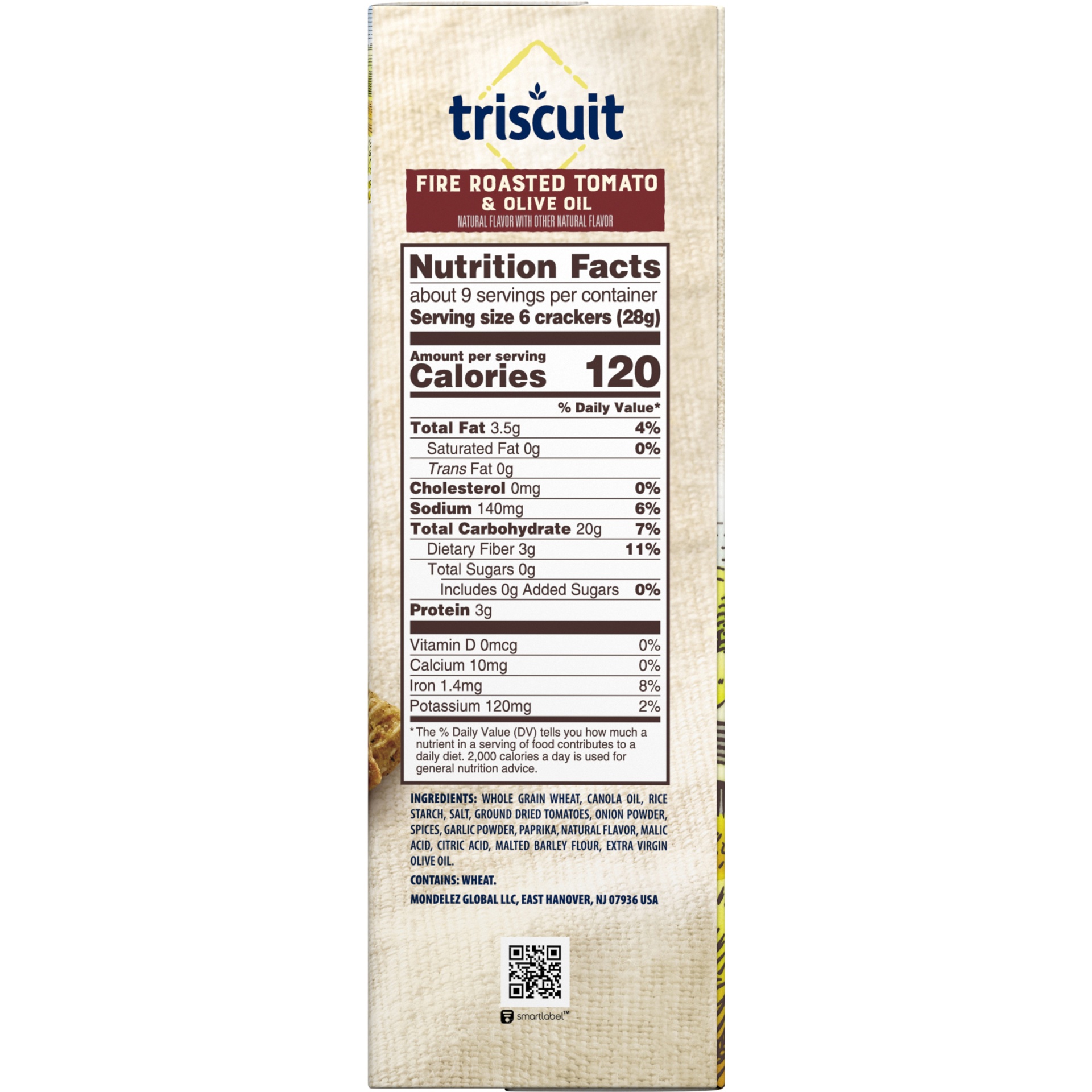 slide 2 of 7, Triscuit Fire Roasted Tomato & Olive Oil Flavored Crackers, 8.5 oz