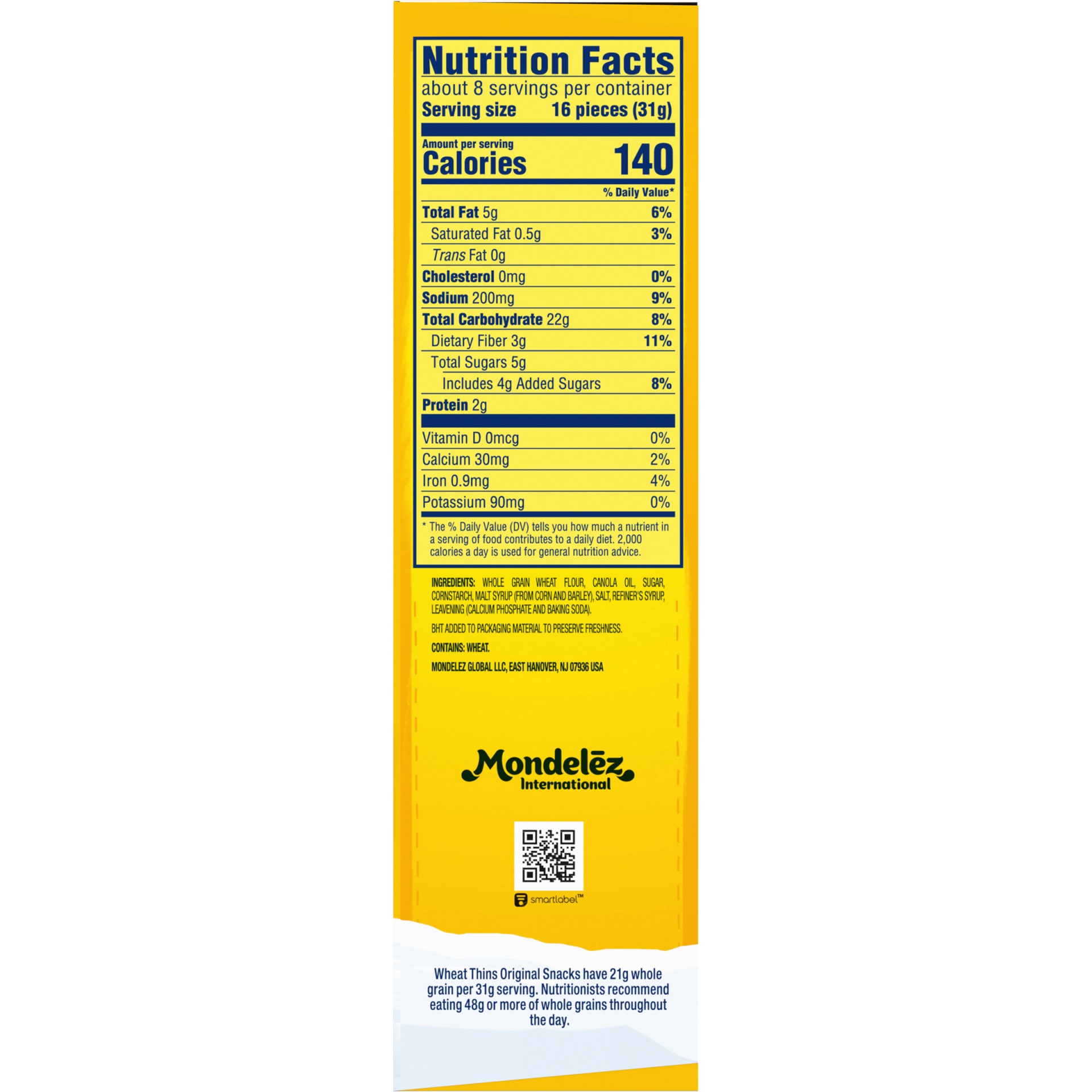 slide 7 of 9, Wheat Thins Nabisco Wheat Thins Original Snacks 9.1 oz. Box, 9.1 oz