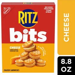 RITZ Bits Cheese Sandwich Crackers, Snacks for Kids and Adults, Lunch Snacks, 8.8 oz