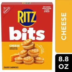 RITZ Bits Cheese Sandwich Crackers, Snacks for Kids and Adults, Lunch Snacks, 8.8 oz
