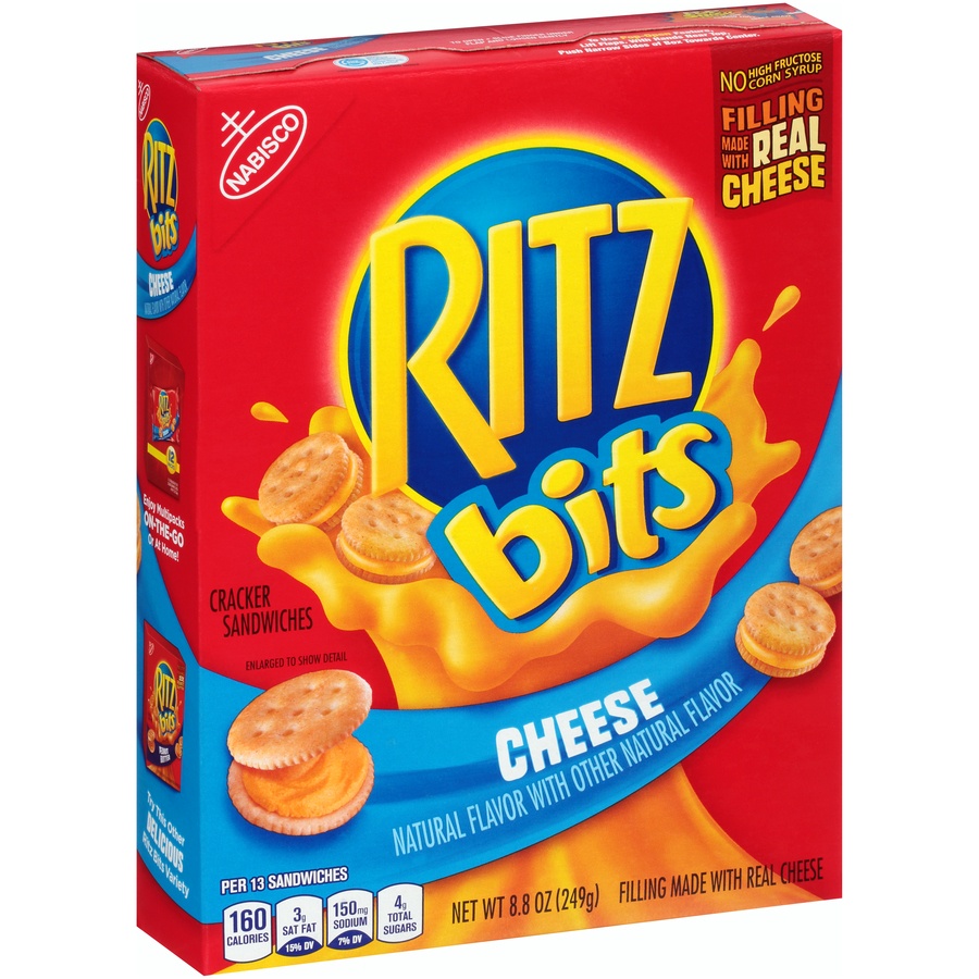 slide 2 of 8, Ritz Bits Cracker Sandwiches with Cheese - 8.8oz, 8.8 oz