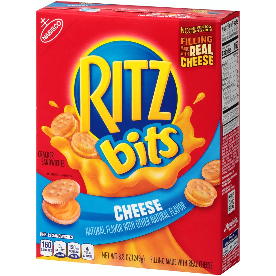 slide 3 of 8, Ritz Bits Cracker Sandwiches with Cheese - 8.8oz, 8.8 oz