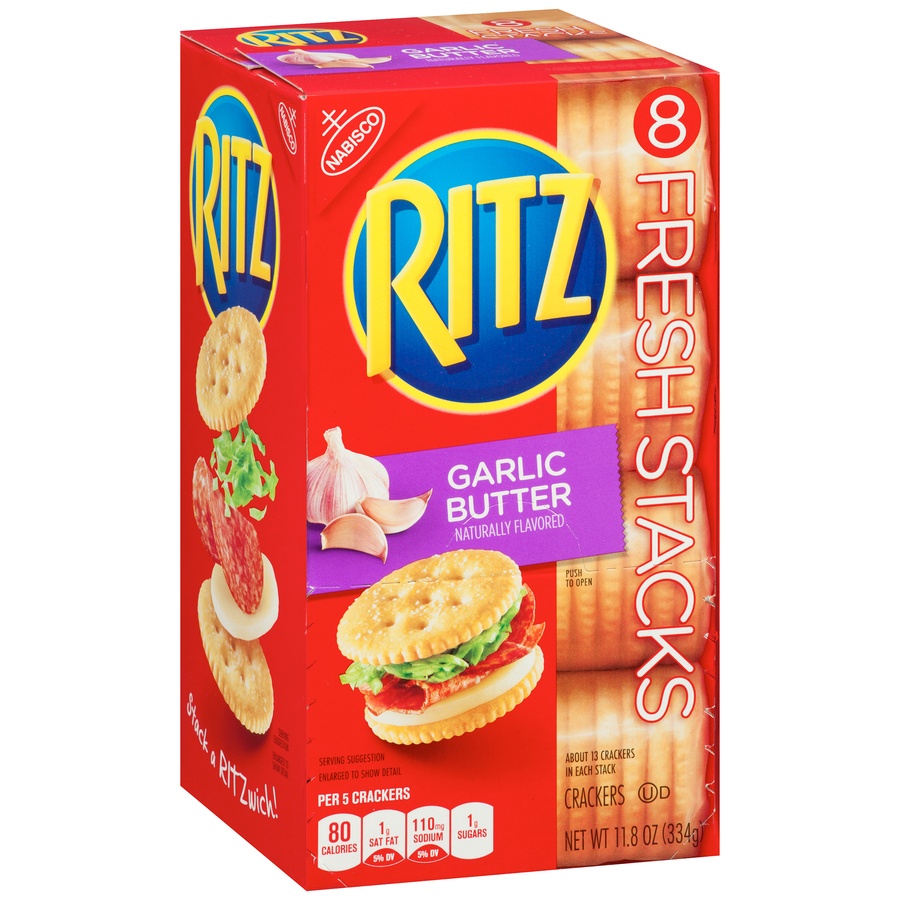 slide 3 of 8, Ritz Crackers 8 ea, 8 ct