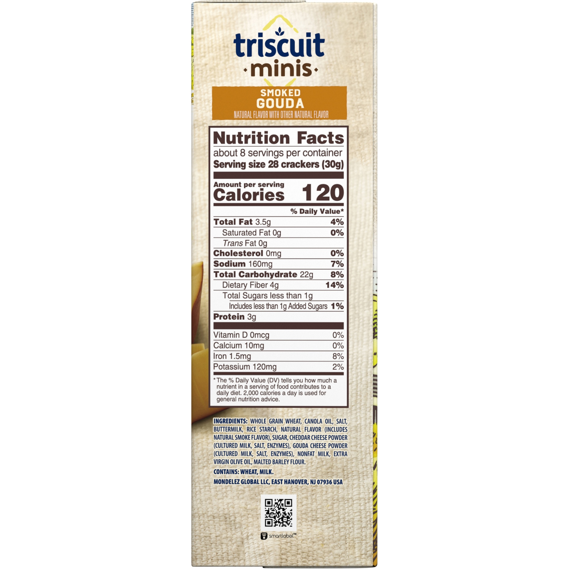 slide 4 of 8, Triscuit Minis Smoked Gouda Crackers, 8 oz