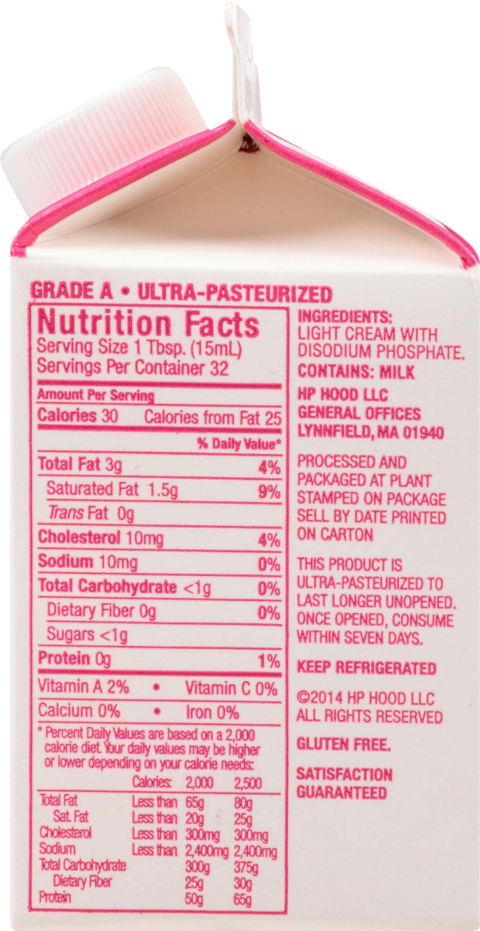 slide 7 of 8, Hood Light Cream, 16 oz, 1 pint