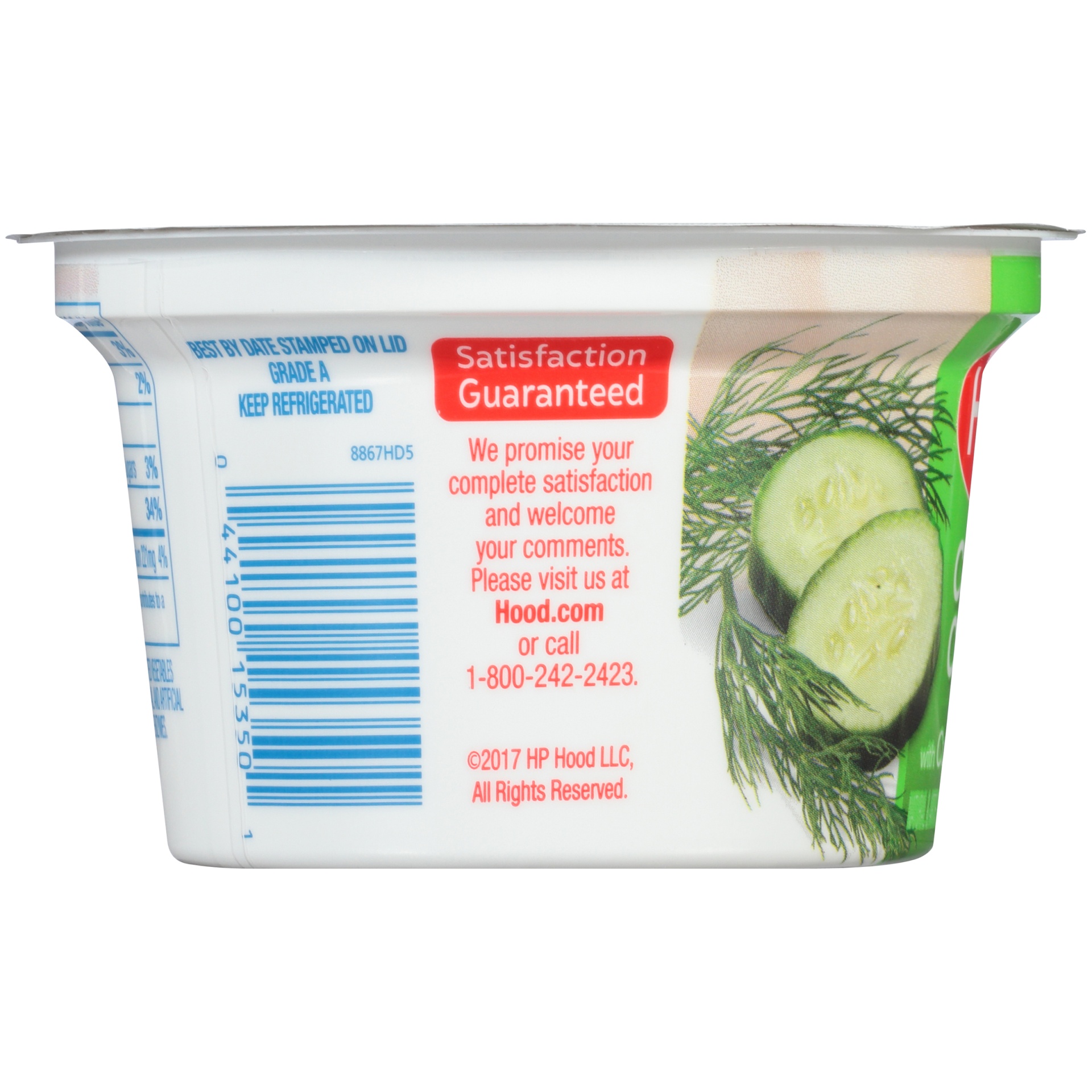 slide 2 of 6, Hood Cottage Cheese with Cucumber & Dill, Single Serve, 5.3 oz