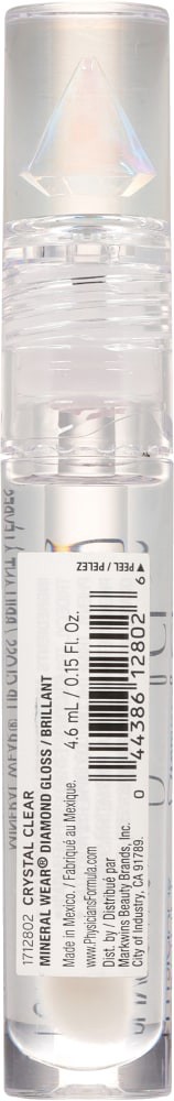 slide 2 of 2, Physicians Formula Mineral Wear Crystal Clear 1712802 Diamond Lip Gloss/Brillant 0.15 fl oz, 0.15 fl oz