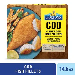 Gorton's Breaded Cod Fish Fillets 4 ea