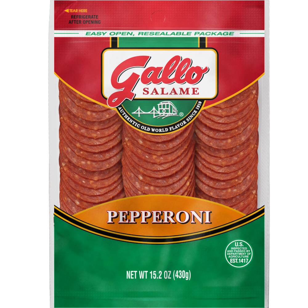 slide 3 of 6, Gallo Salame Sliced Pepperoni Deli Lunch Meat, 15.2 oz, 15.2 oz