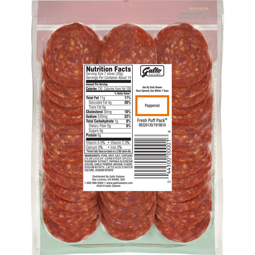 slide 2 of 4, Gallo Salame Sliced Pepperoni Deli Lunch Meat, 15.2 oz, 15.2 oz