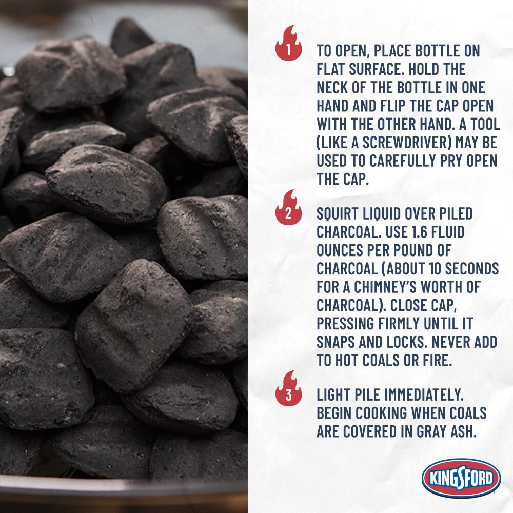 slide 6 of 6, Kingsford Odorless Charcoal Lighter Fluid, 1 qt