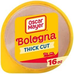 Oscar Mayer Thick Cut Bologna Made with Chicken & Pork, Beef added Sliced Lunch Meat, 16 oz. Pack