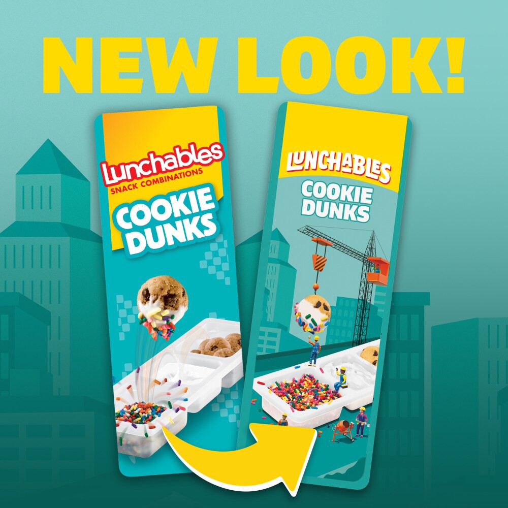 slide 6 of 6, Lunchables Cookie Dunks with Mini Chocolate Chip Cookies, Marshmallow Creme and Sprinkles 1.95 oz Tray, 1.95 oz