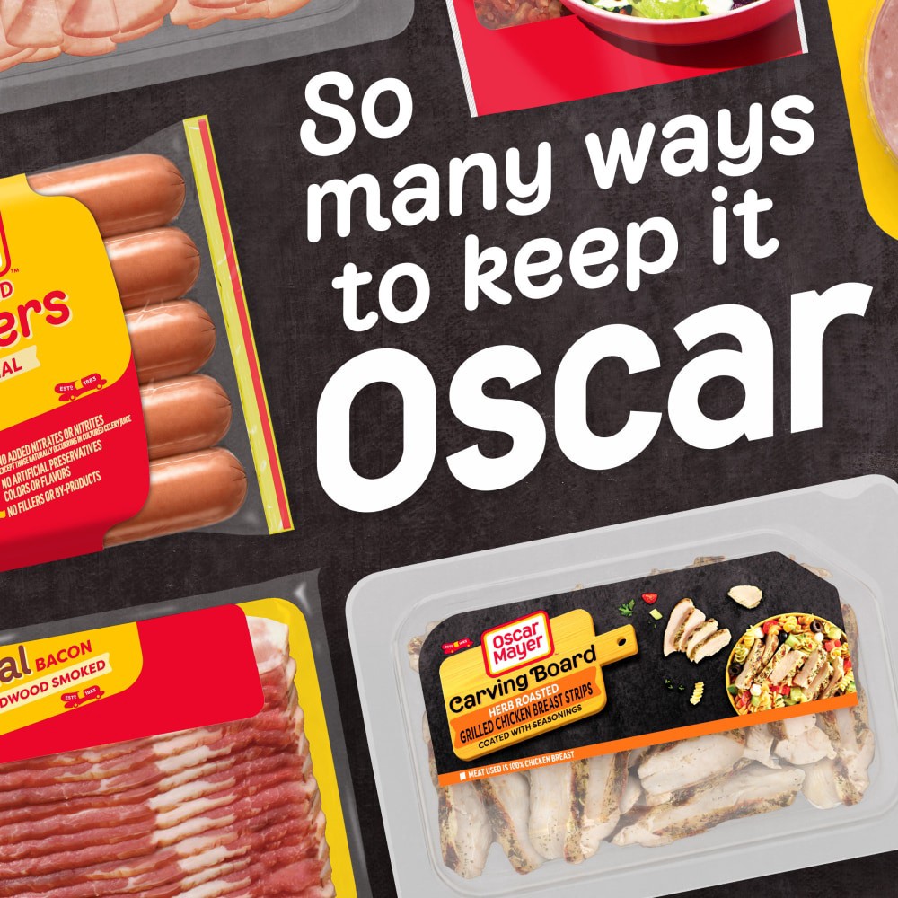 slide 4 of 6, Oscar Mayer Carving Board Herb Roasted Grilled Chicken Breast Strips, 6 oz Pack, 6 oz
