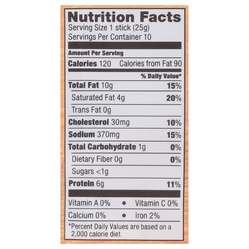 slide 4 of 5, Cattleman's Cut Double Smoked Original Smoked Sausages 10 - 0.9 oz Sticks, 10 ct