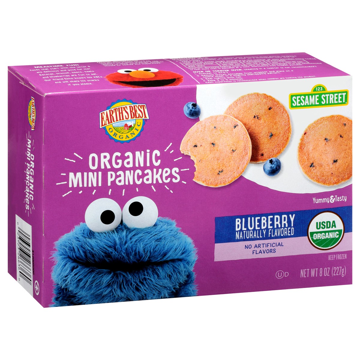 slide 5 of 11, Earth's Best Organic Blueberry Mini Pancakes 8 oz. Box, 8 oz