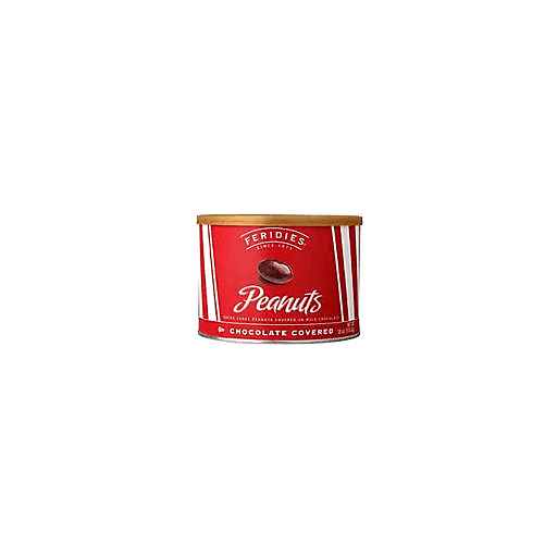 slide 1 of 1, FERIDIES Chocolate Covered Peanuts Tin, 18 oz