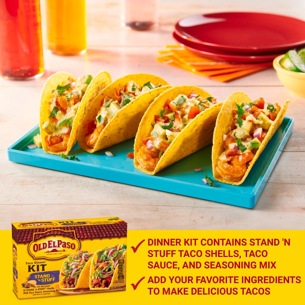 slide 5 of 5, Old El Paso Stand 'N Stuff Taco Dinner Kit- 8.8 oz, 8.8 oz