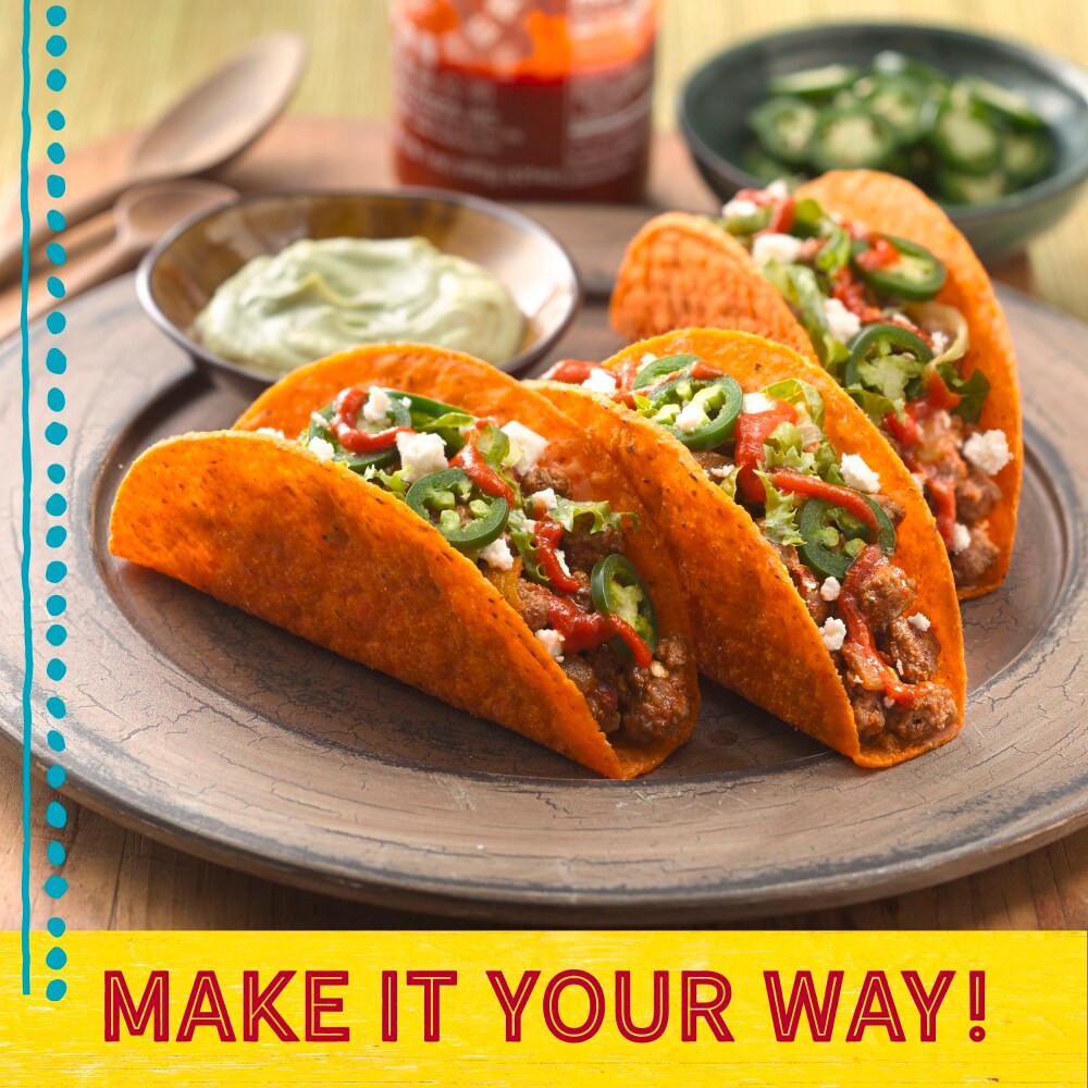 slide 2 of 6, Old El Paso Stand 'N Stuff Bold Nacho Cheese Flavored Taco Dinner Kit, 10 Ct, 9.5 oz, 9.5 oz