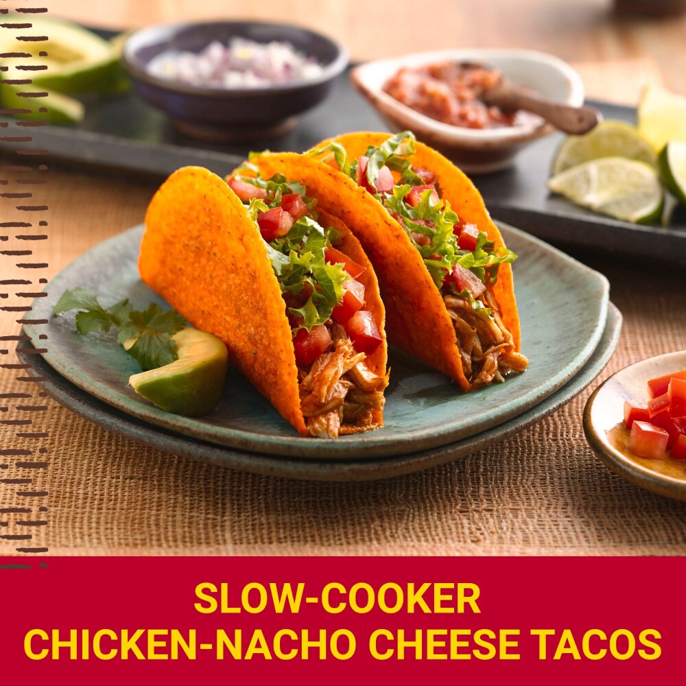 slide 6 of 6, Old El Paso Stand 'N Stuff Bold Nacho Cheese Flavored Taco Dinner Kit, 10 Ct, 9.5 oz, 9.5 oz