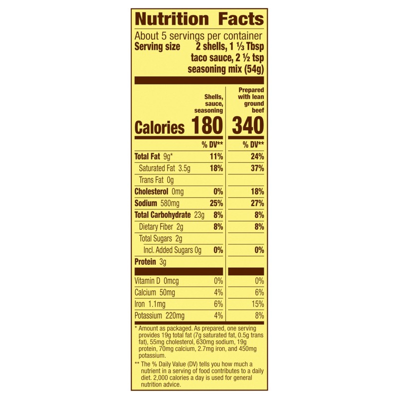 slide 2 of 5, Old El Paso Stand 'N Stuff Bold Nacho Cheese Flavored Taco Dinner Kit, 10 Ct, 9.5 oz, 9.50 oz