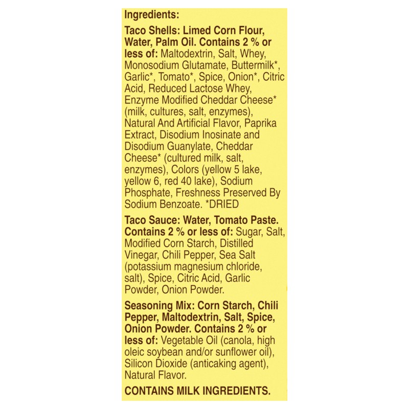 slide 4 of 5, Old El Paso Stand 'N Stuff Bold Nacho Cheese Flavored Taco Dinner Kit, 10 Ct, 9.5 oz, 9.50 oz