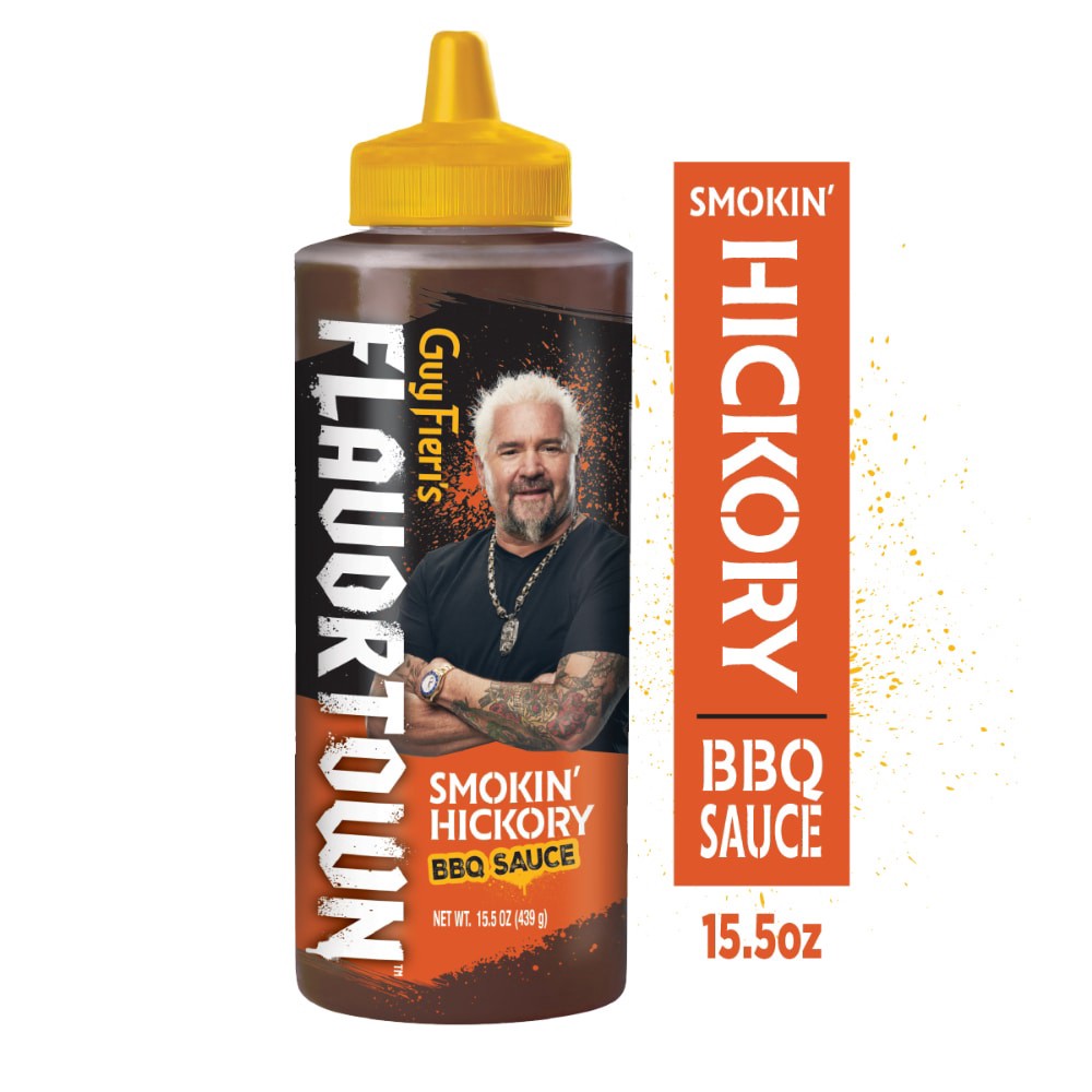 slide 4 of 6, Guy Fieri's Flavortown Smokin' Hickory BBQ Sauce 15.5 oz, 15.5 oz
