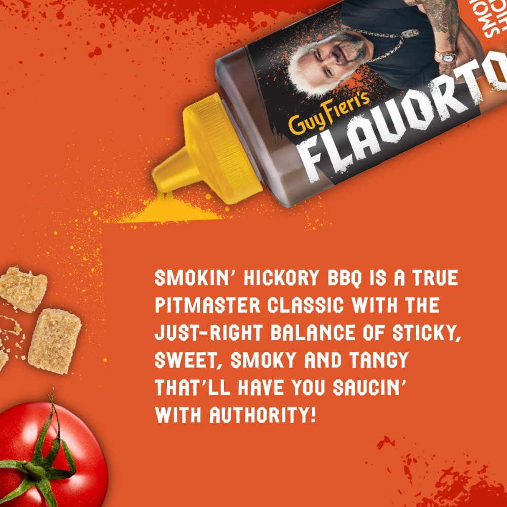 slide 6 of 6, Guy Fieri's Flavortown Smokin' Hickory BBQ Sauce 15.5 oz, 15.5 oz