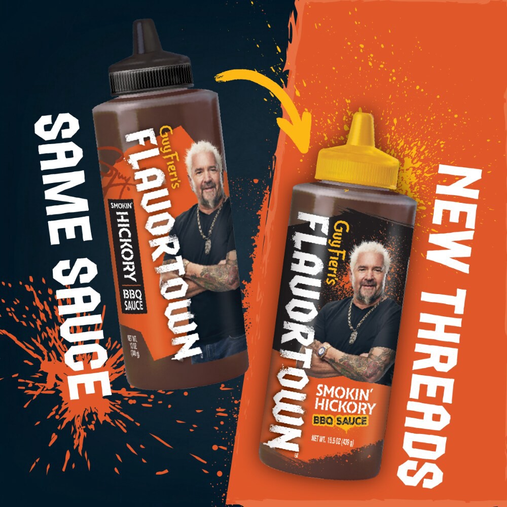 slide 5 of 6, Guy Fieri's Flavortown Smokin' Hickory BBQ Sauce 15.5 oz, 15.5 oz
