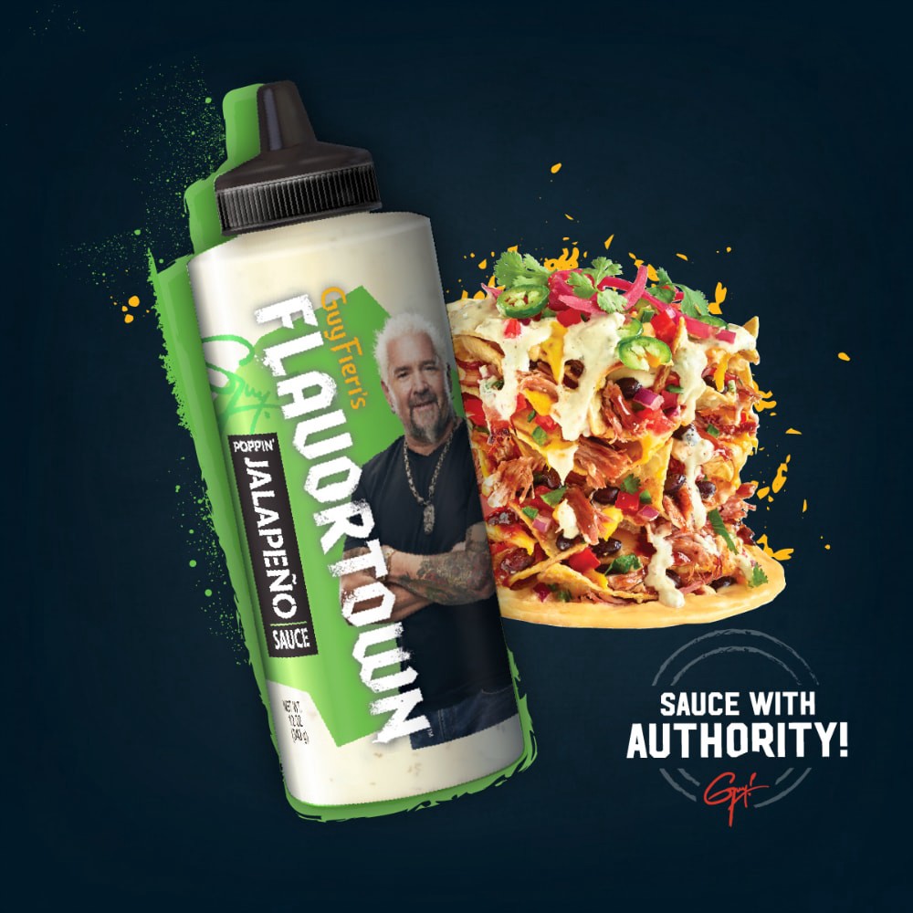 slide 3 of 5, Guy Fieri's Flavortown Poppin' Jalapeno Sauce 12 oz, 12 oz