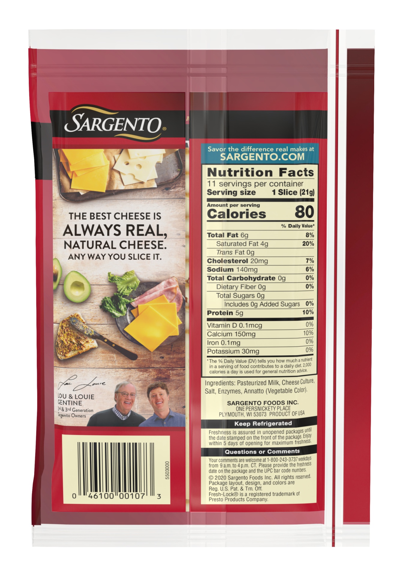 slide 2 of 7, Sargento Natural Muenster Deli-Style Sliced Cheese, 11 ct