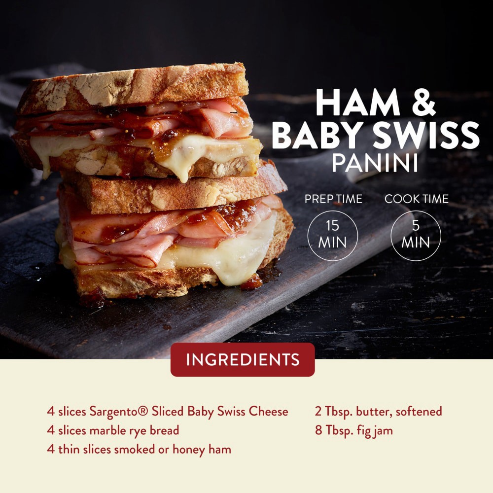 slide 2 of 6, Sargento Sliced Baby Swiss Natural Cheese, 11 slices, 11 ct