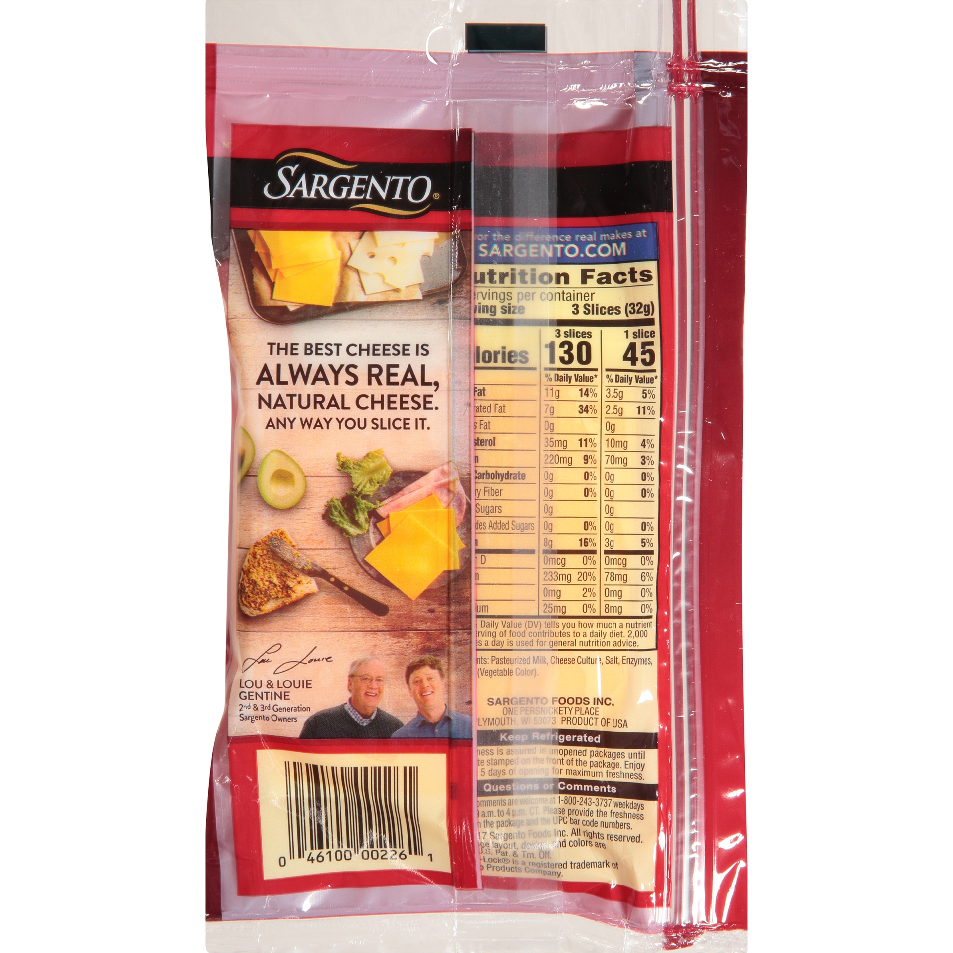 slide 4 of 6, Sargento Ultra Thin Sharp Cheddar Cheese Slices, 18 ct