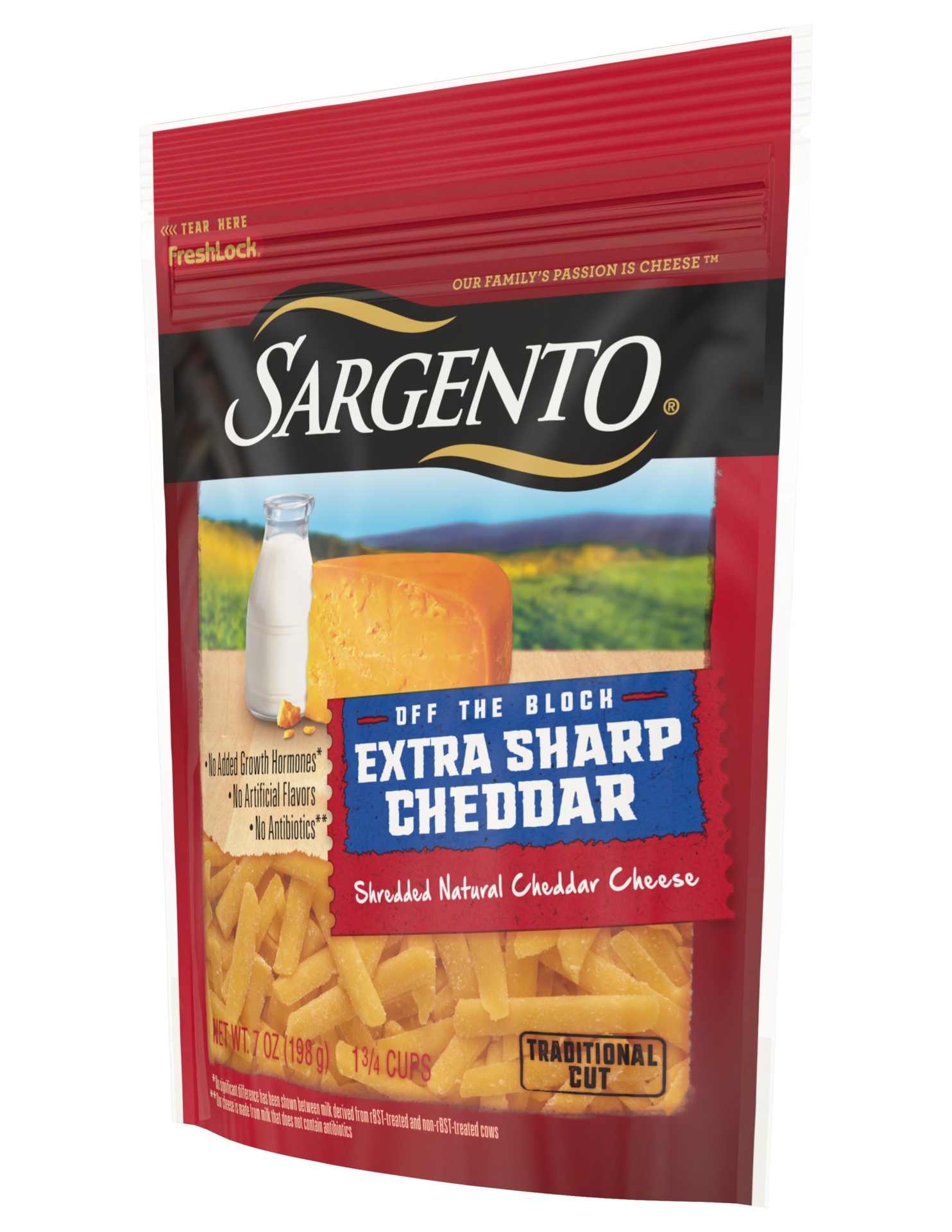 Sargento Off The Block Extra Sharp Cheddar Traditional Cut Shredded ...